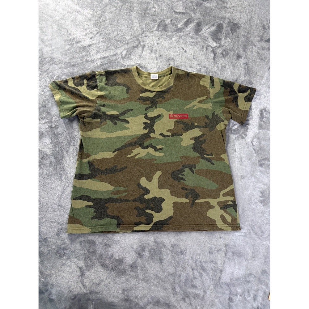 Supreme Truth Tour Tee Camo T Shirt Men L Woodland Camouflage Streetwear Spiral